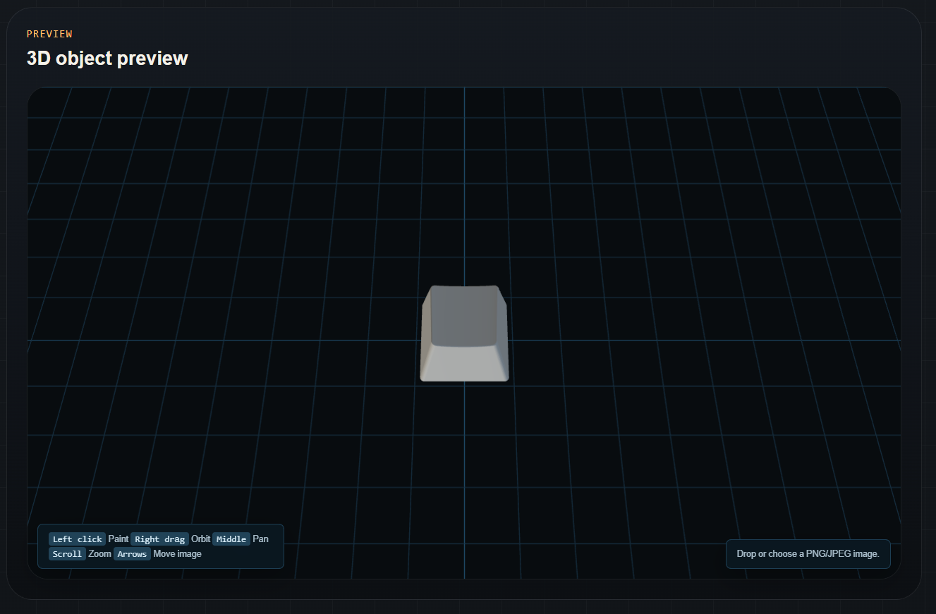 MakerTools3D preview after loading an STL model